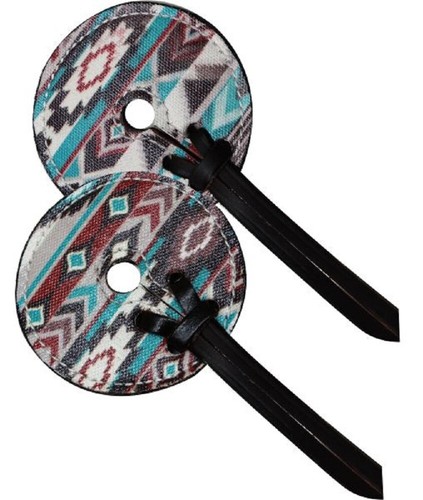 Teal brown red leather navajo - brown,
