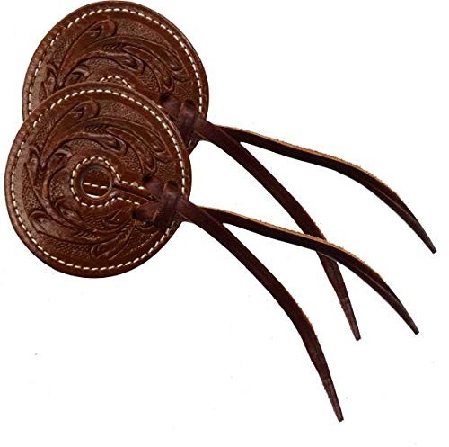 Floral tooled leather - leather, bit