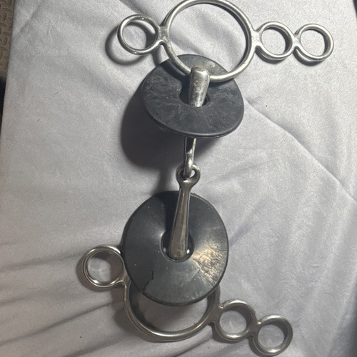 Western snaffle horse - bit, w/